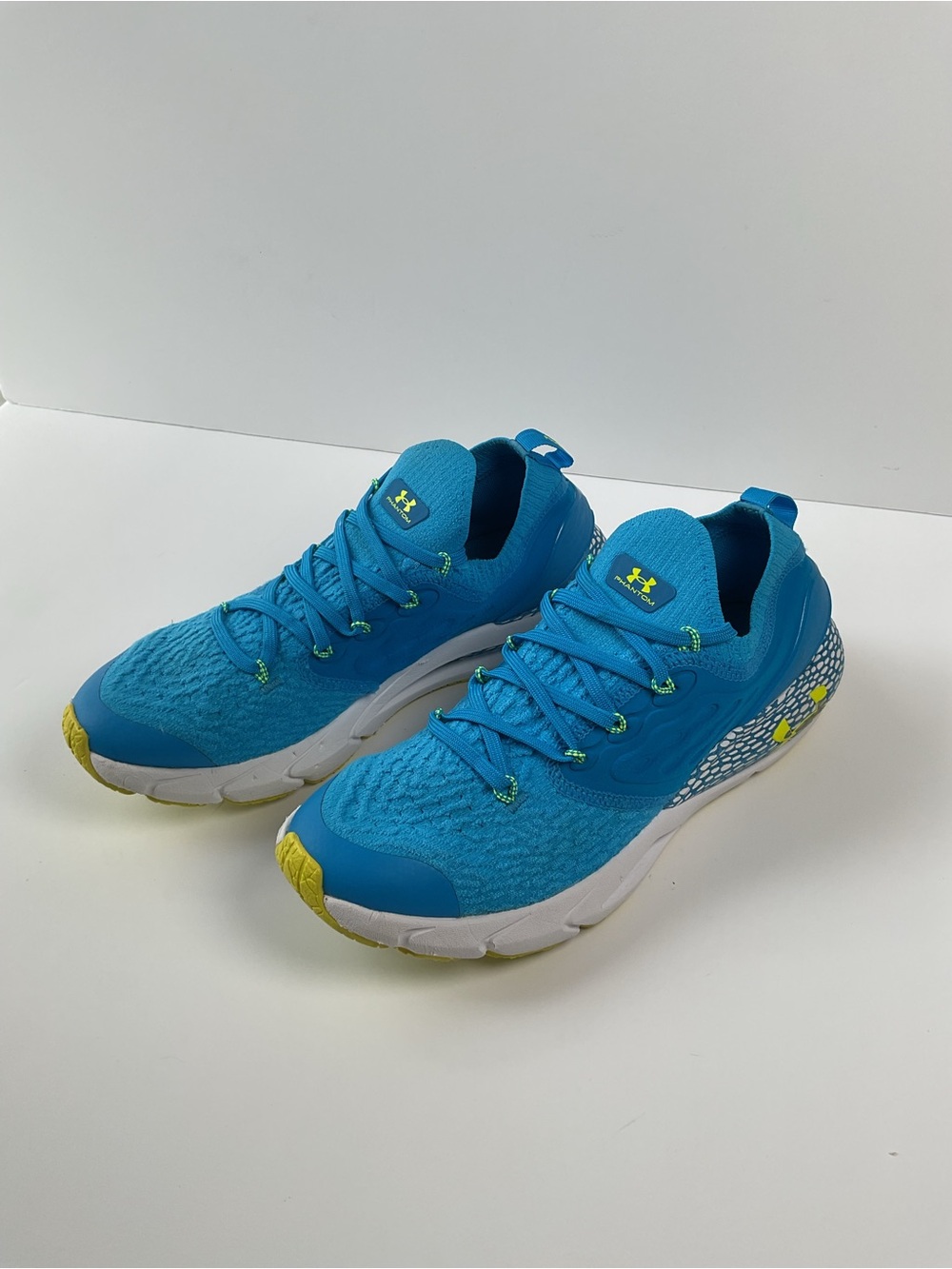 Under Armour Phantom Running Shoes Blue Youth 6Y Fits Women 7.5-8 Athletic - Picture 3 of 10